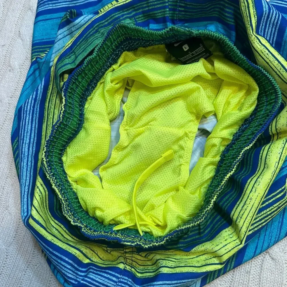 Boy's Nike Stripe Swim Trunks sz L